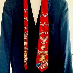 ♥️💙 Tabasco Presidential Silk Tie 🇺🇸